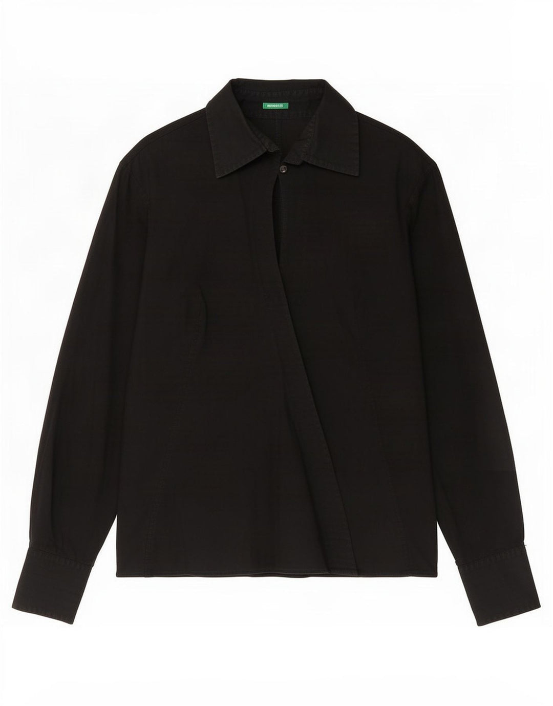 Benetton Womens Shirt UK 16 Large Black
