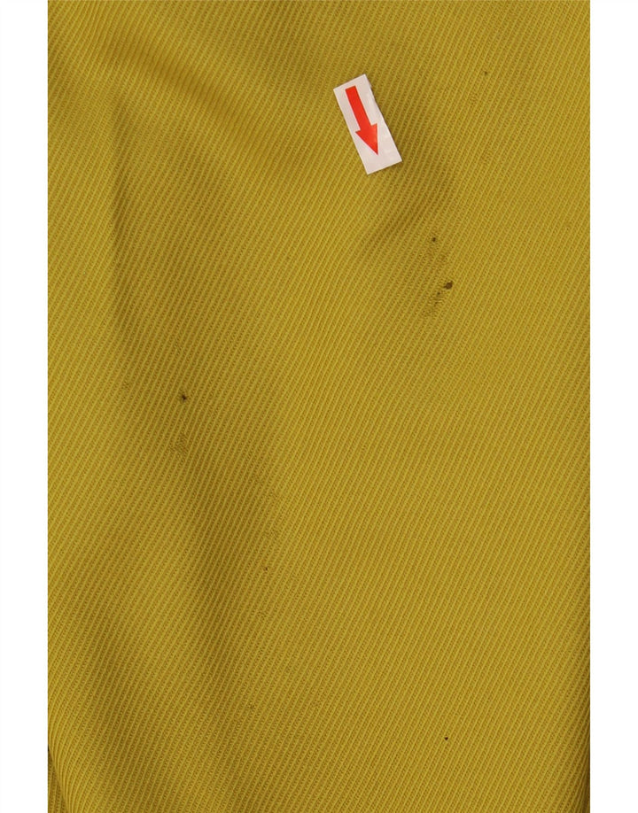 Vintage Womens Oversized Overcoat IT 44 Medium Yellow Wool