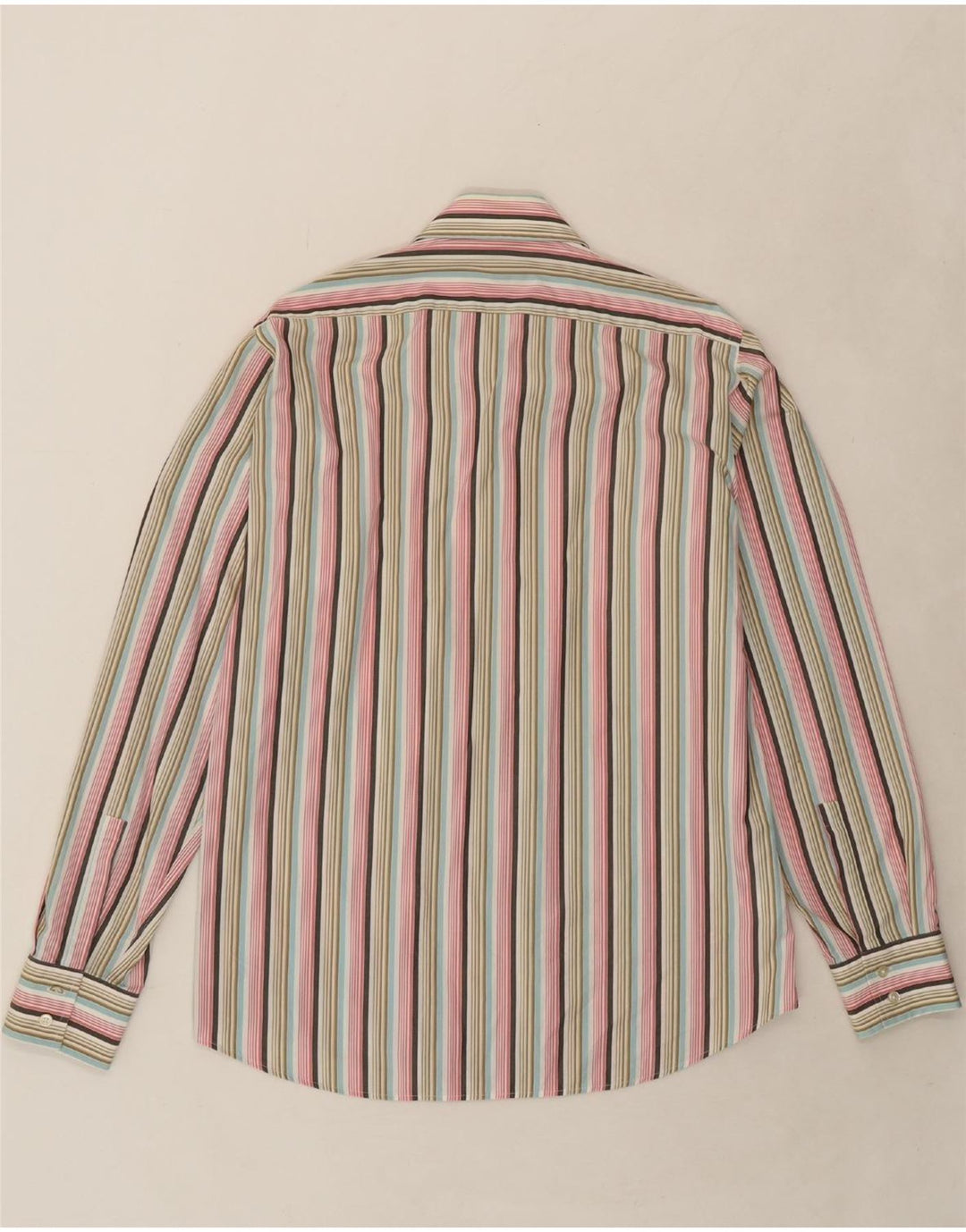 HUGO BOSS Mens Shirt Size 41 16 Large Multicoloured Striped Cotton Vintage Hugo Boss and Second-Hand Hugo Boss from Messina Hembry 