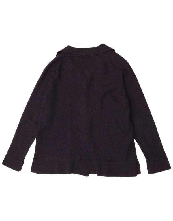 Marks & Spencer Womens Cardigan Sweater UK 18 XL Navy Blue Acrylic