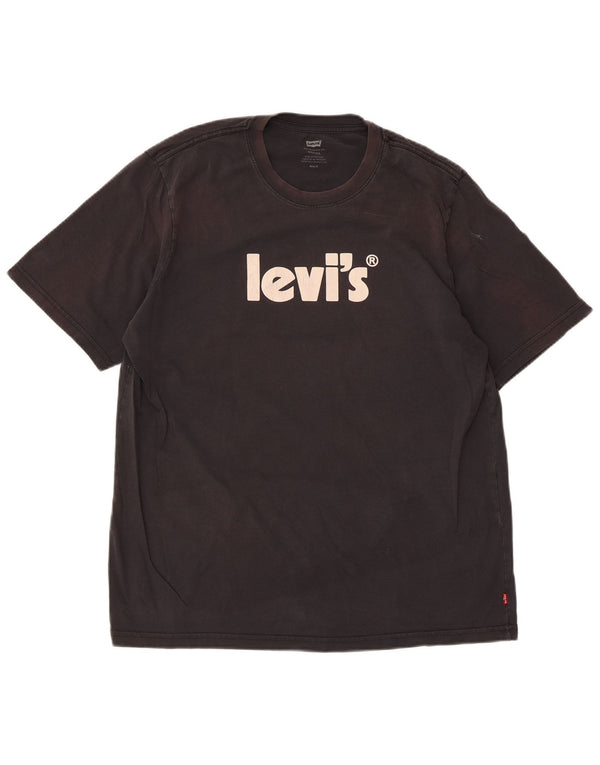 Levi's Tee-Shirt Relaxed Graphic Homme Noir Moyen