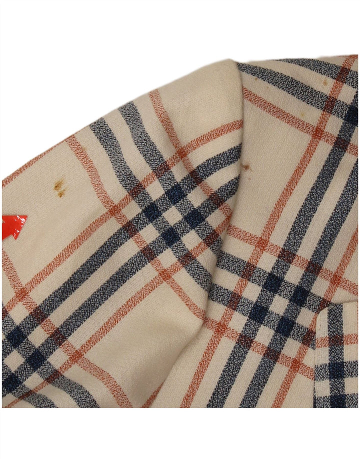 Vintage Ανδρικό σακάκι με 2 κουμπιά σακάκι UK 38 Medium Off White Check
