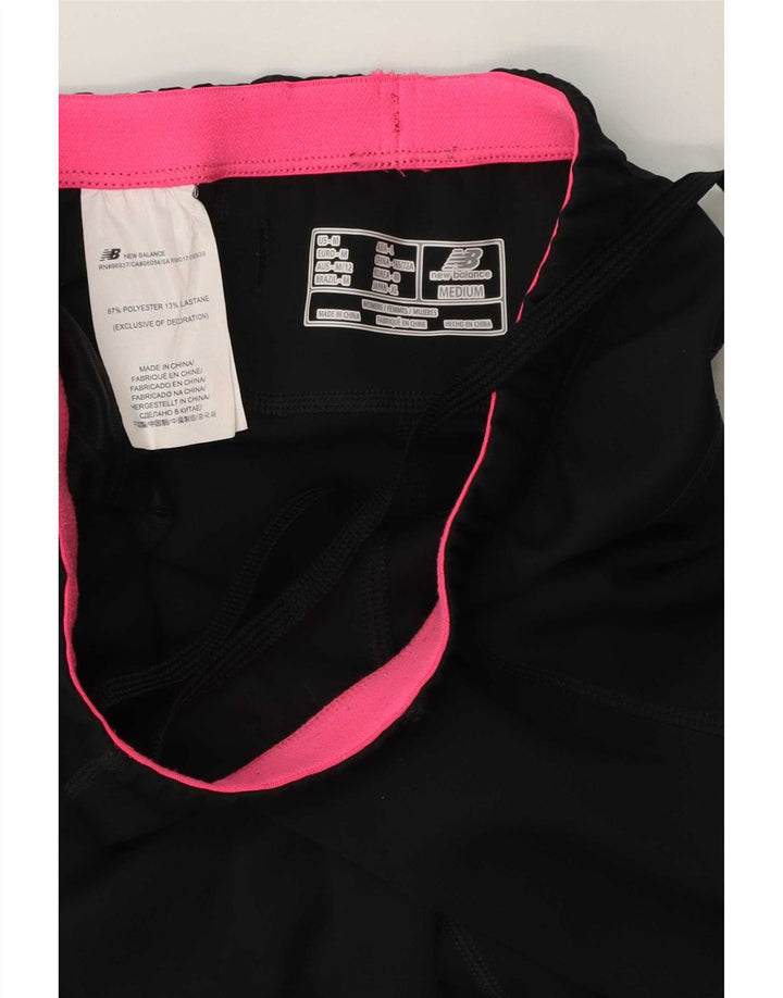 New Balance Womens Capri Tracksuit Trousers UK 12 Medium Black Polyester