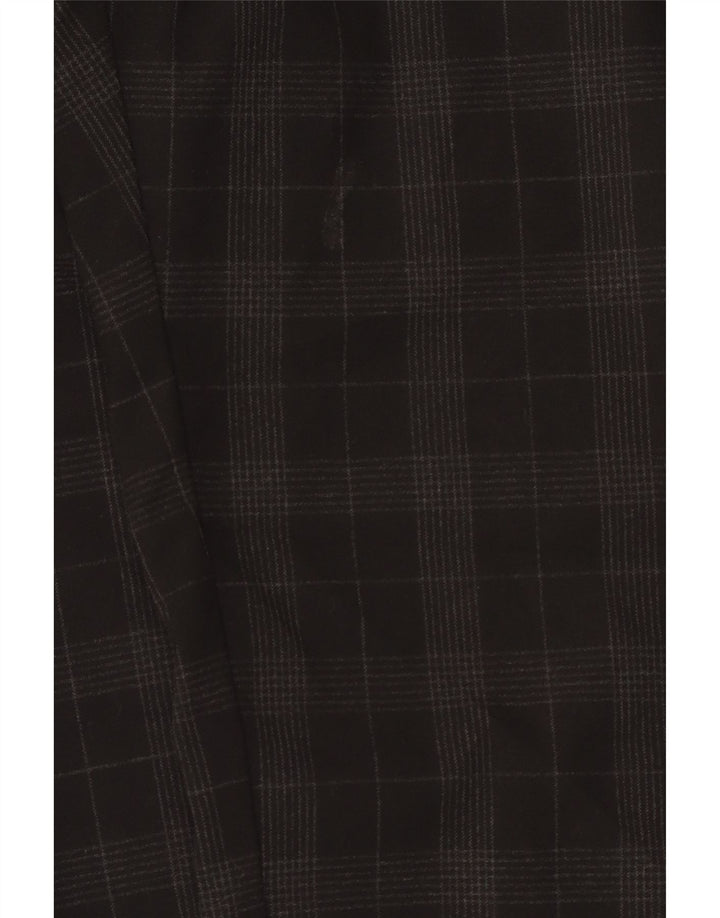 Zara Mens Tapered Chino Trousers Medium W31 L28 Black Check