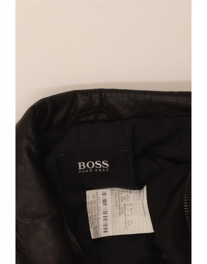 Muški kaput Hugo Boss EU 52 XL crni poliklorid