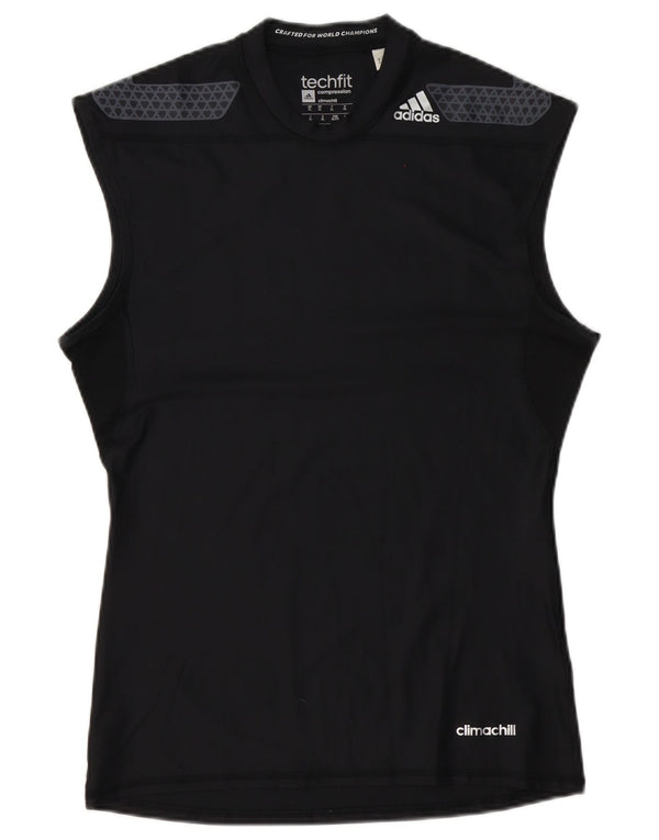 Canotta Adidas Climachill da uomo XL in poliestere nero
