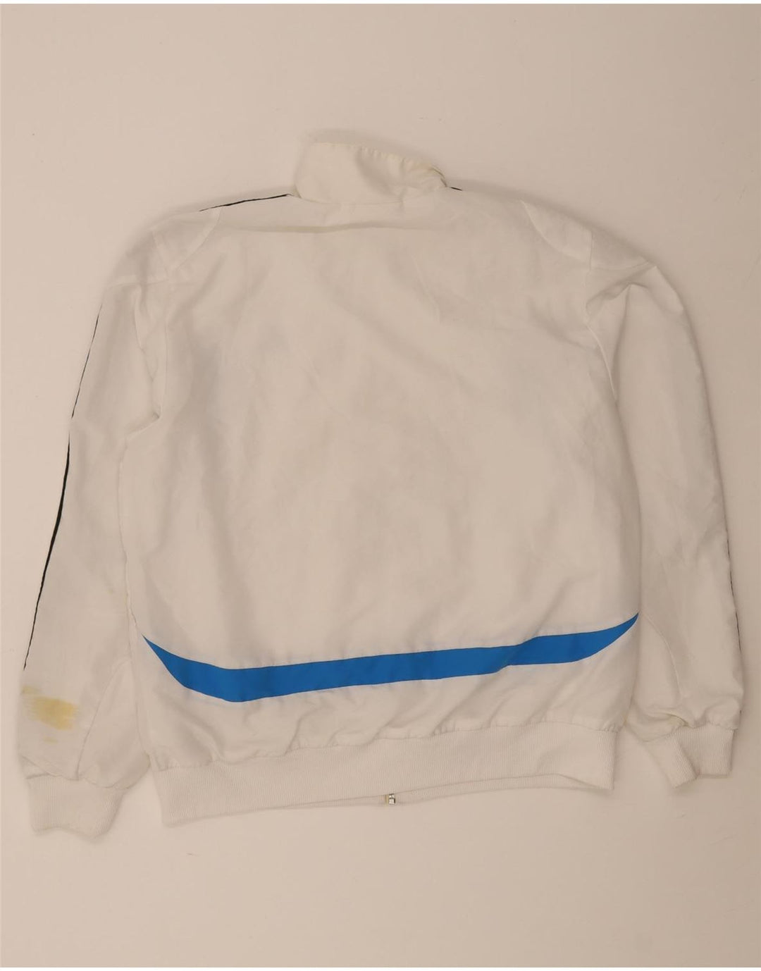 Giacca da tuta da uomo Adidas Large bianca in poliestere color block