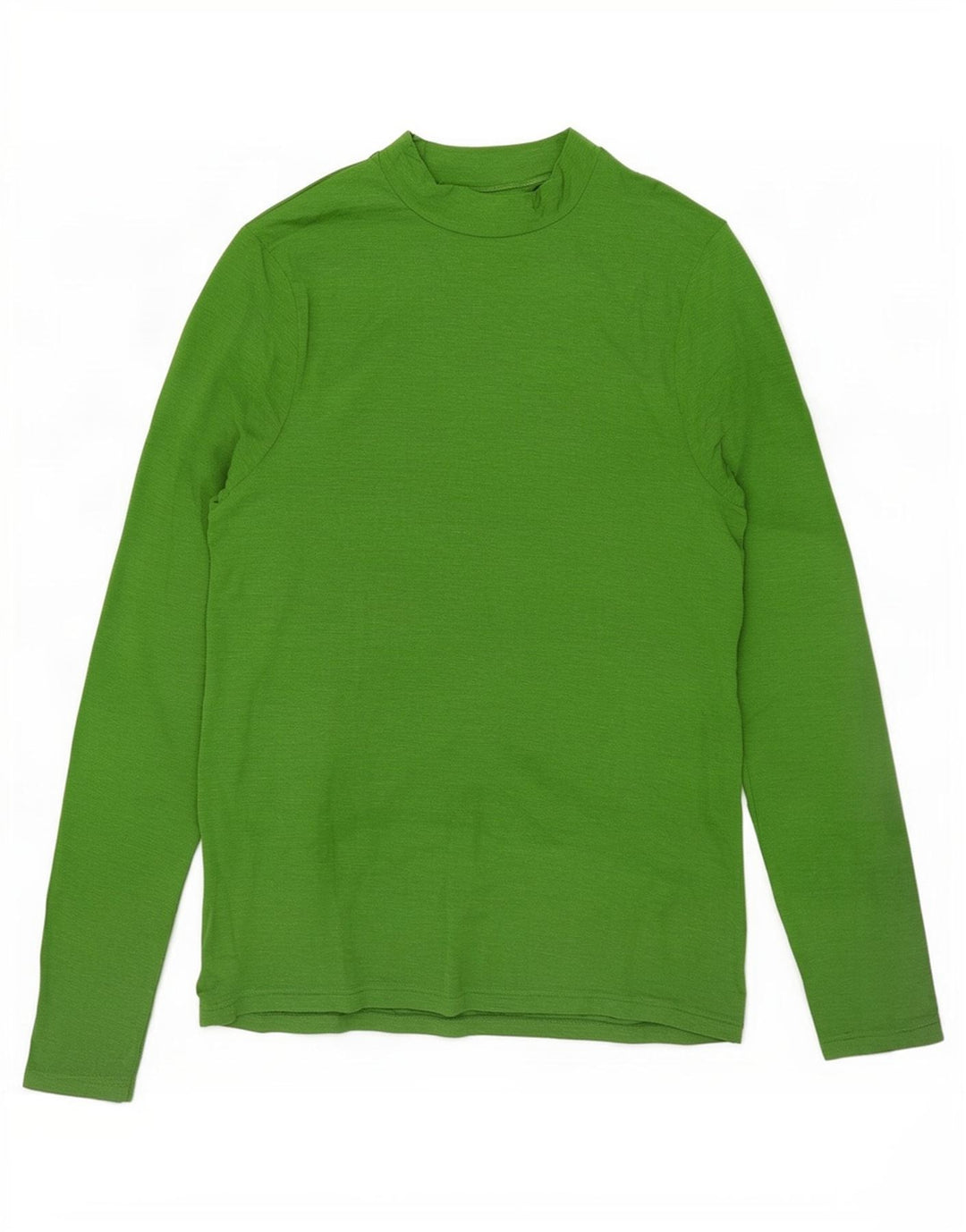 Marks & Spencer Damen-Oberteil, langärmlig, Gr. 44, Grün, geflecktes Modal