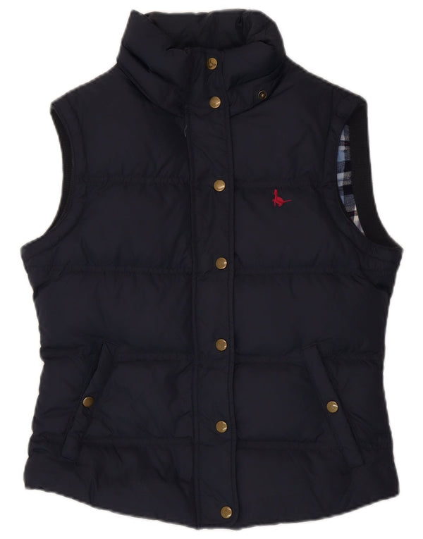 Gilet imbottito da donna Jack Wills UK 10 piccolo blu navy