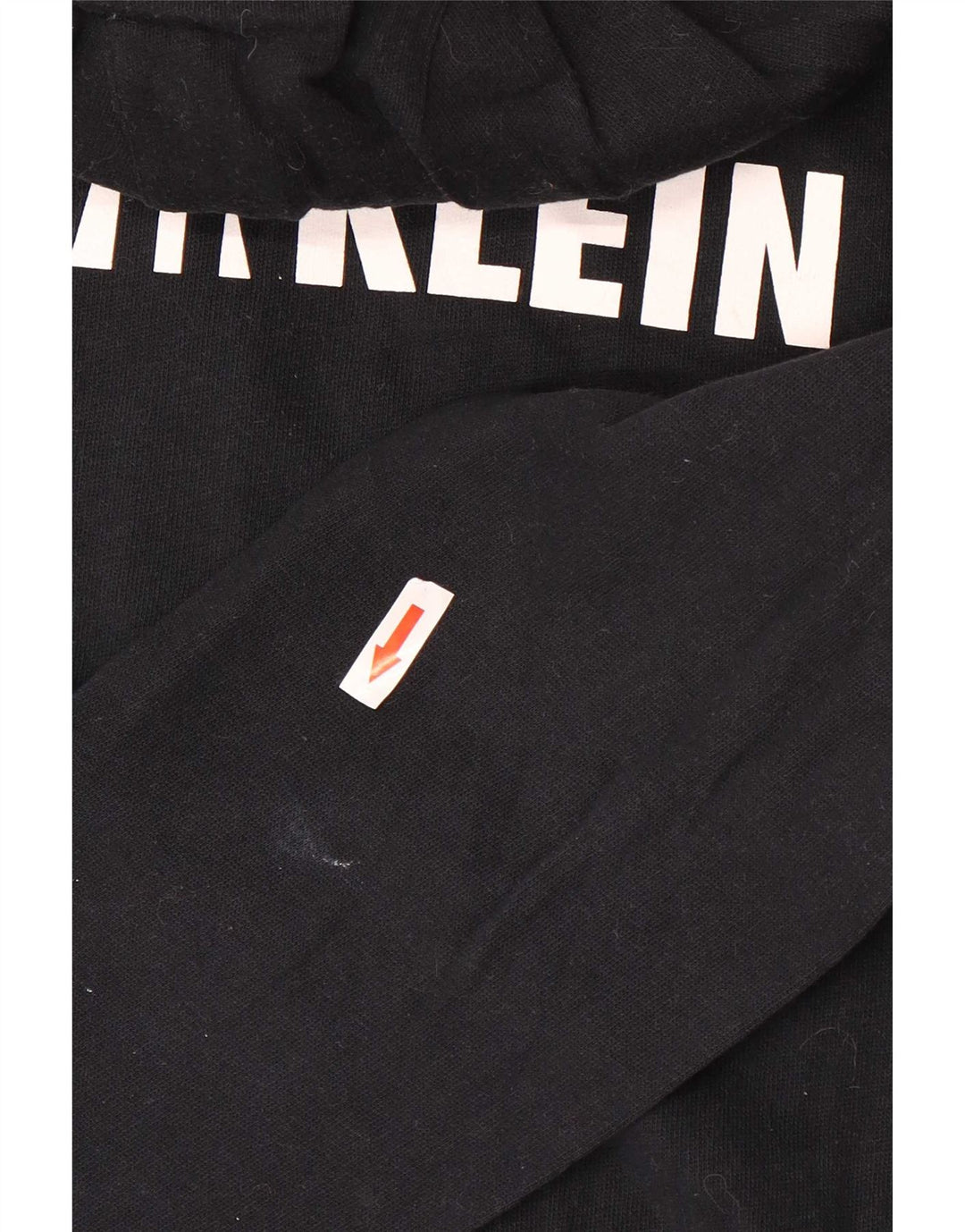 Calvin Klein Mens Graphic Zip Hoodie Sweater Medium Black