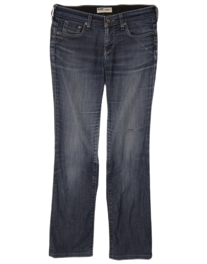 Lee Damen Rice Bootcut Jeans W28 L27 Blaue Baumwolle