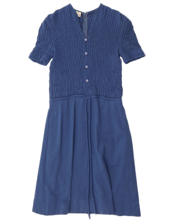 Luisa Spagnoli Womens A-Line Dress UK 10 Small Navy Blue
