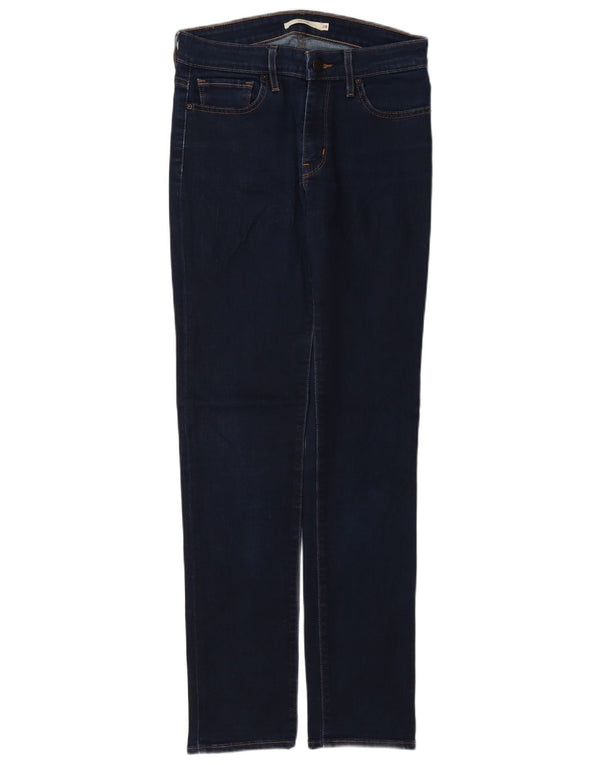 Levi's Womens 712 Slim Jeans W28 L32 Navy Blue Cotton