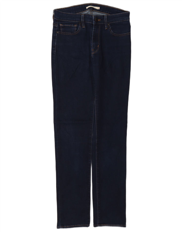 Levi's Womens 712 Slim Jeans W28 L32 Navy Blue Cotton