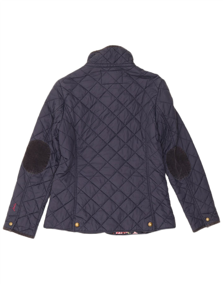 Joules Damen Steppjacke UK 12 Medium Marineblau Baumwolle