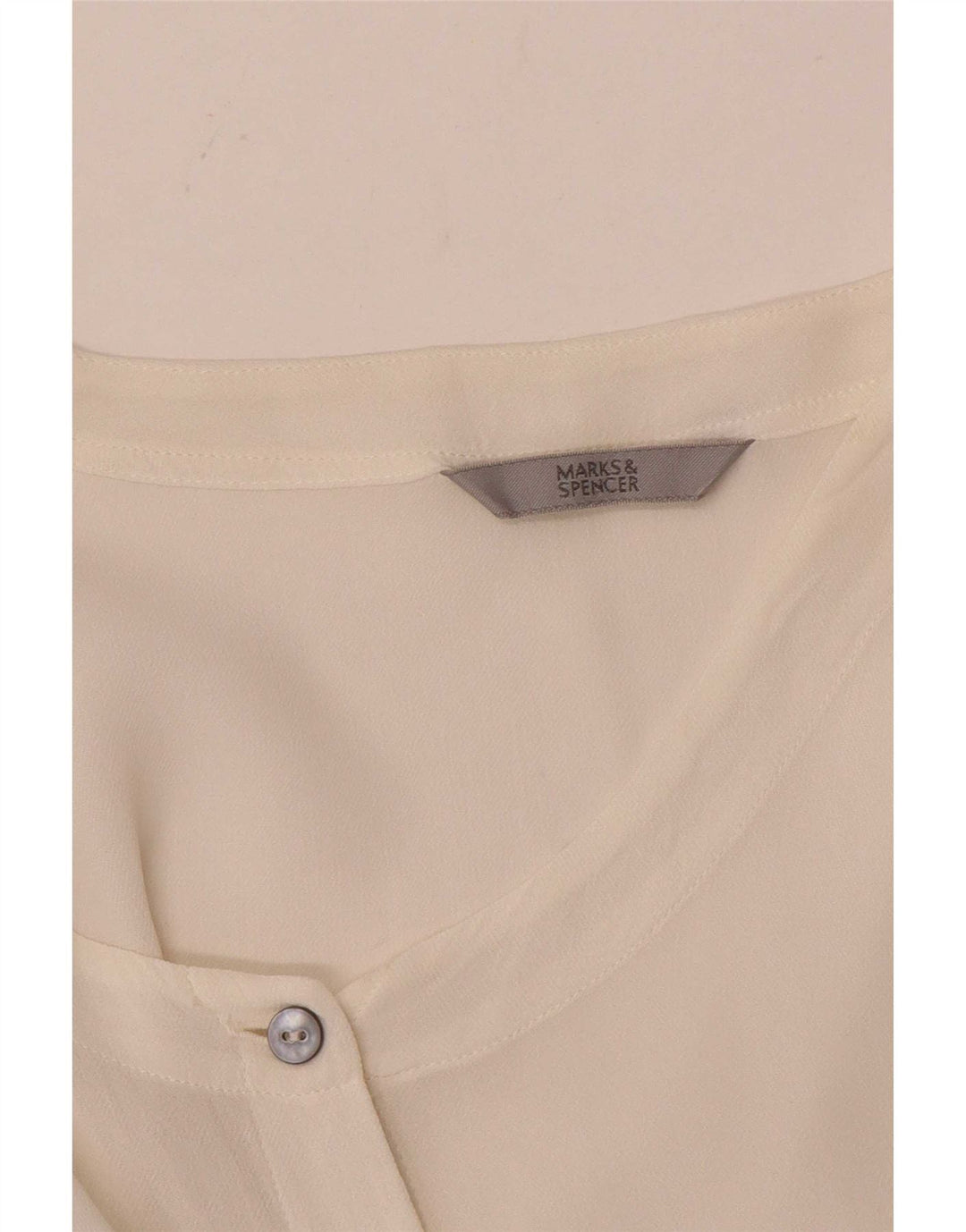 Marks & Spencer skjortebluse til kvinder UK 16 Large White