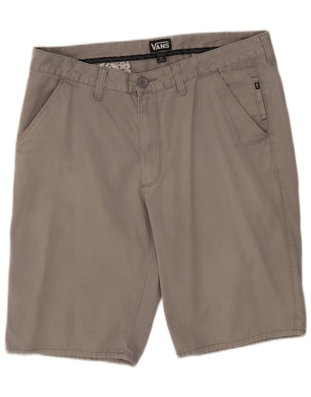 Vans Short décontracté pour hommes W34 Grand coton gris