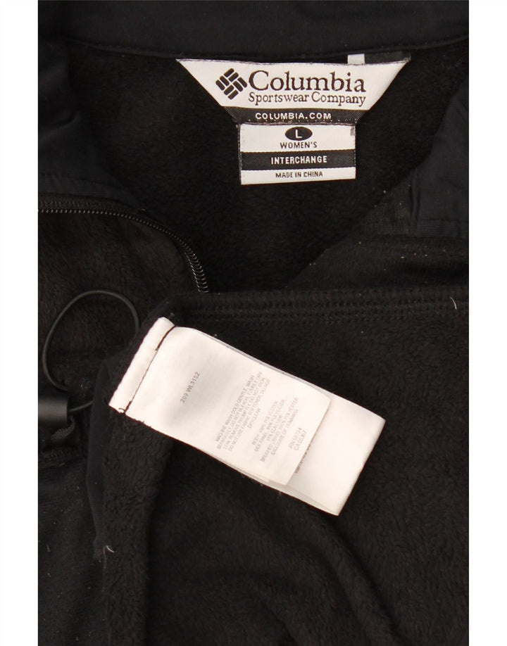 Columbia Damen Interchange Fleecejacke UK 16 Large Schwarz Polyester