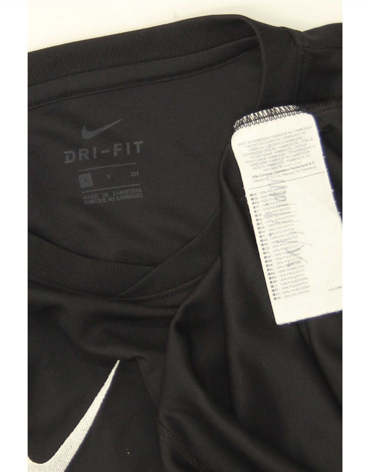 Nike Mens Dri Fit T-Shirt Top Small Black Polyester