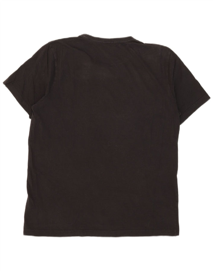 Puma Mens Graphic T-Shirt Top Large Black Cotton
