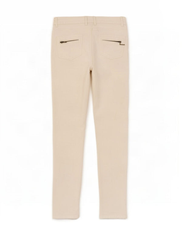 Blugi skinny dama Zara EU 40 Medium W30 L30 Bumbac alb