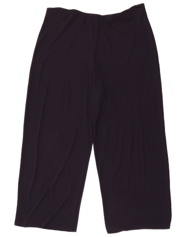 Pantaloni corti da donna Marks & Spencer a gamba larga UK 18 XL W32 L25 Blu navy