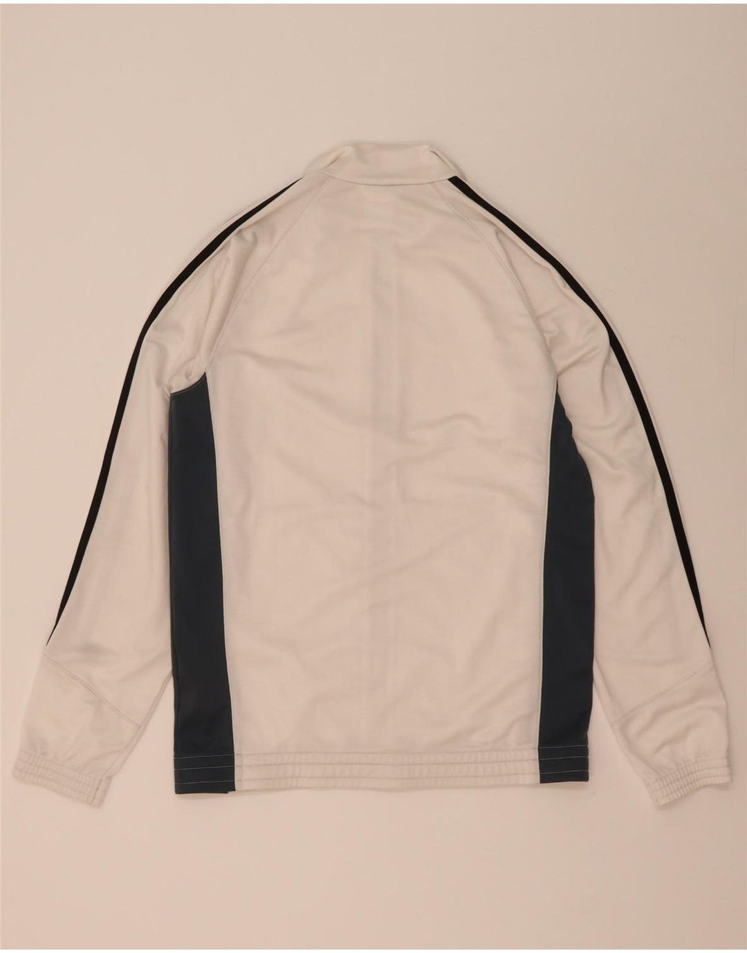 Adidas Mens Tracksuit Top Jacket UK 36/38 Small White Colourblock Polyester