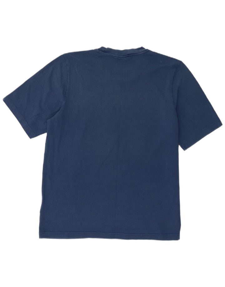 Adidas Mens Graphic T-Shirt Top Medium Navy Blue Cotton