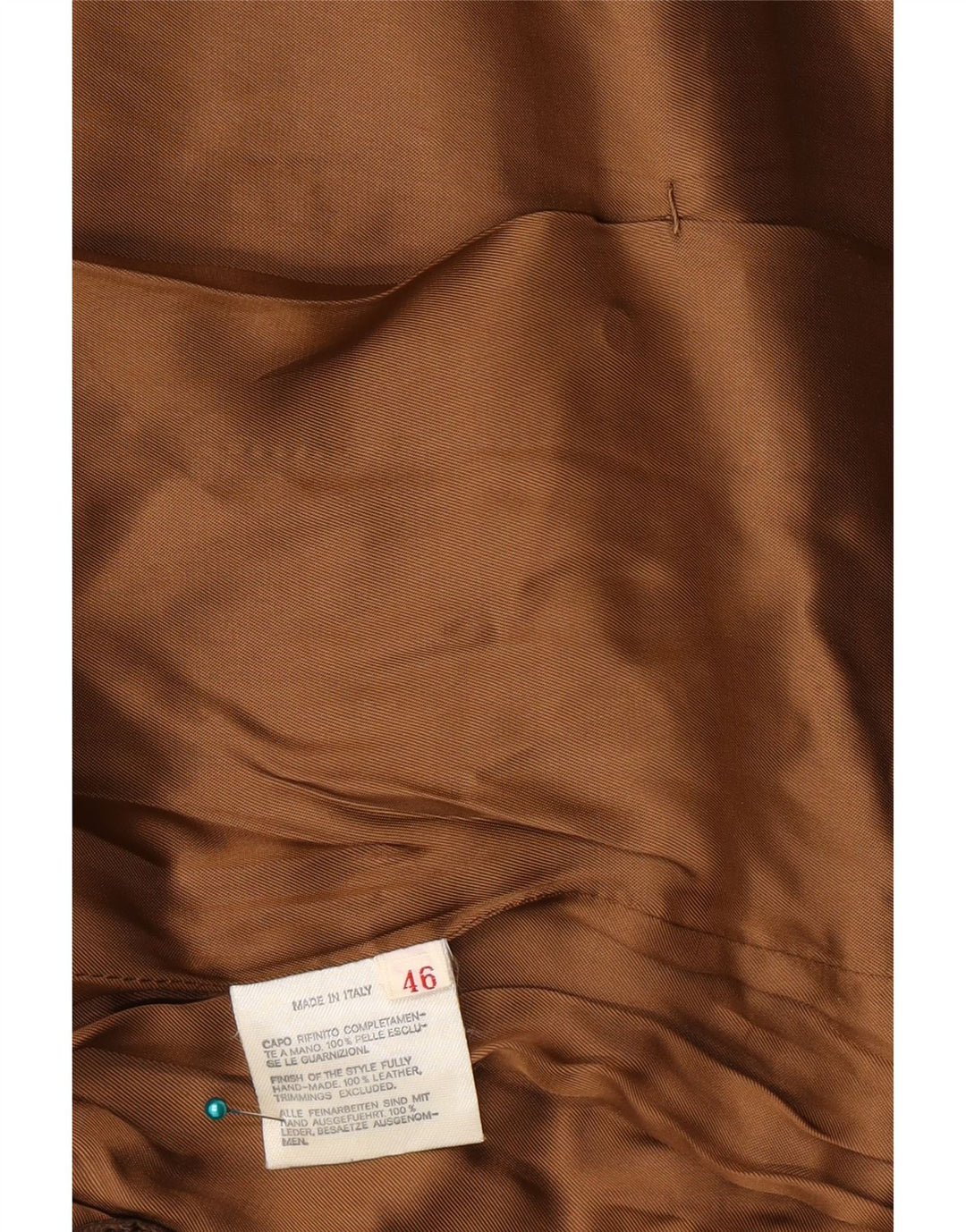 Vintage Womens 3 Button Suede Blazer Jacket IT 46 Large Brown Leather