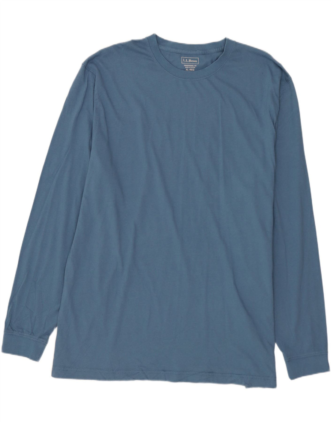 L.L.BEAN Mens Traditional Fit Top Long Sleeve XL Blue