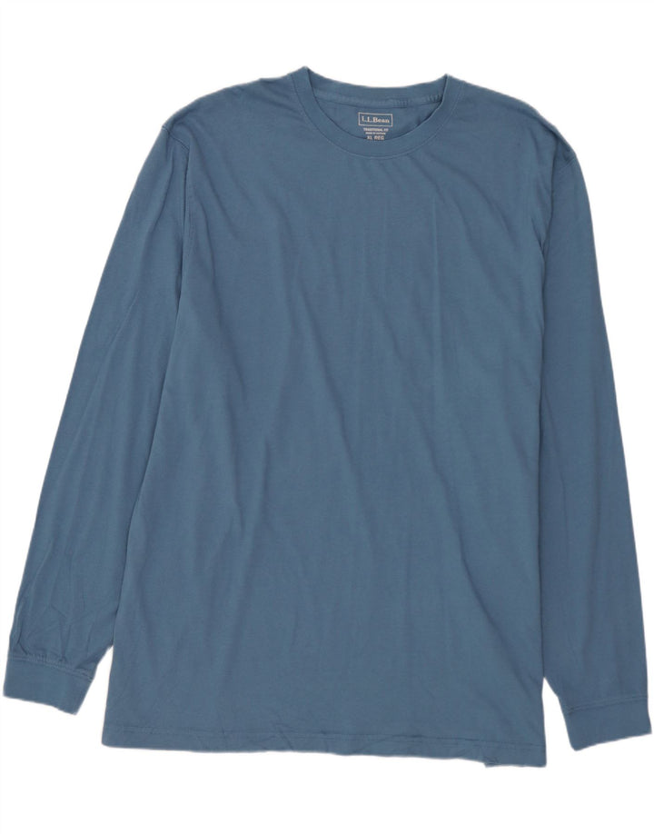 L.L.BEAN Mens Traditional Fit Top Long Sleeve XL Blue