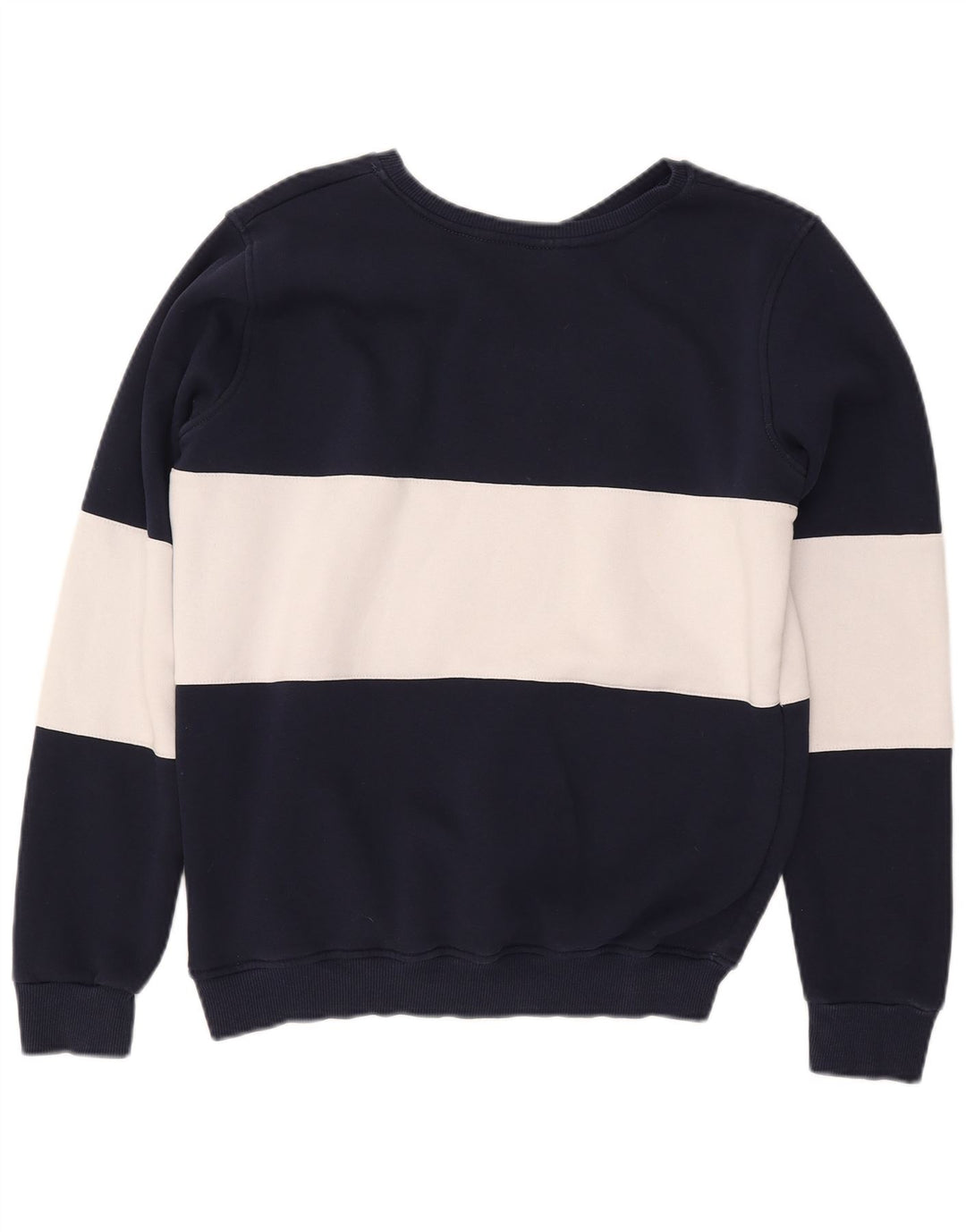 FILA Sweat-shirt graphique pour femme UK 12 Bleu marine moyen Colourblock