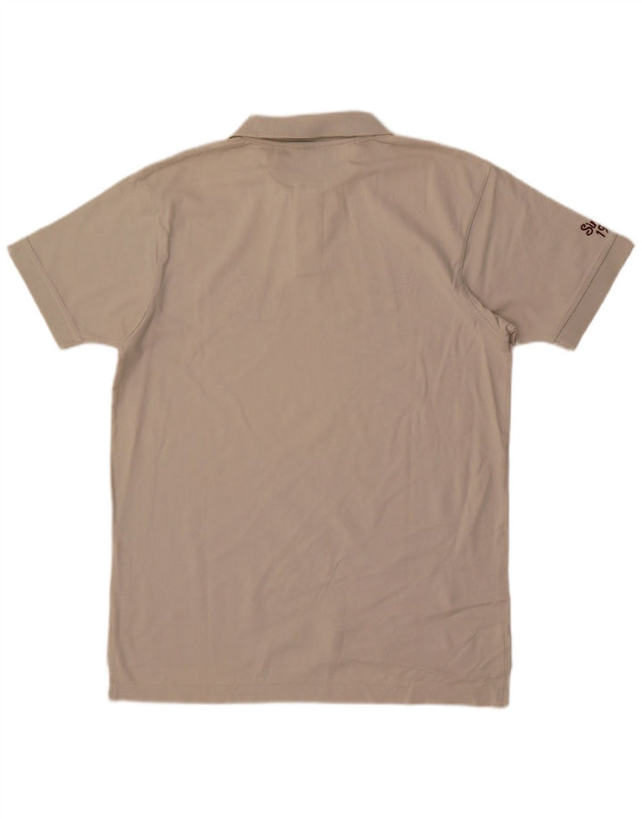 Polo grafica da uomo Umbro in cotone bianco medio