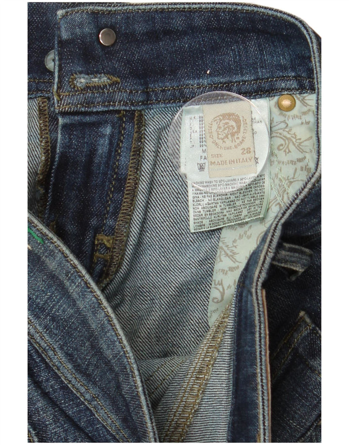 DIESEL Womens Slim Jeans W28 L32 Navy Blue Cotton