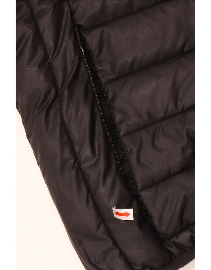 Ellesse Boys Hooded Padded Jacket 12-13 Years Black Polyester