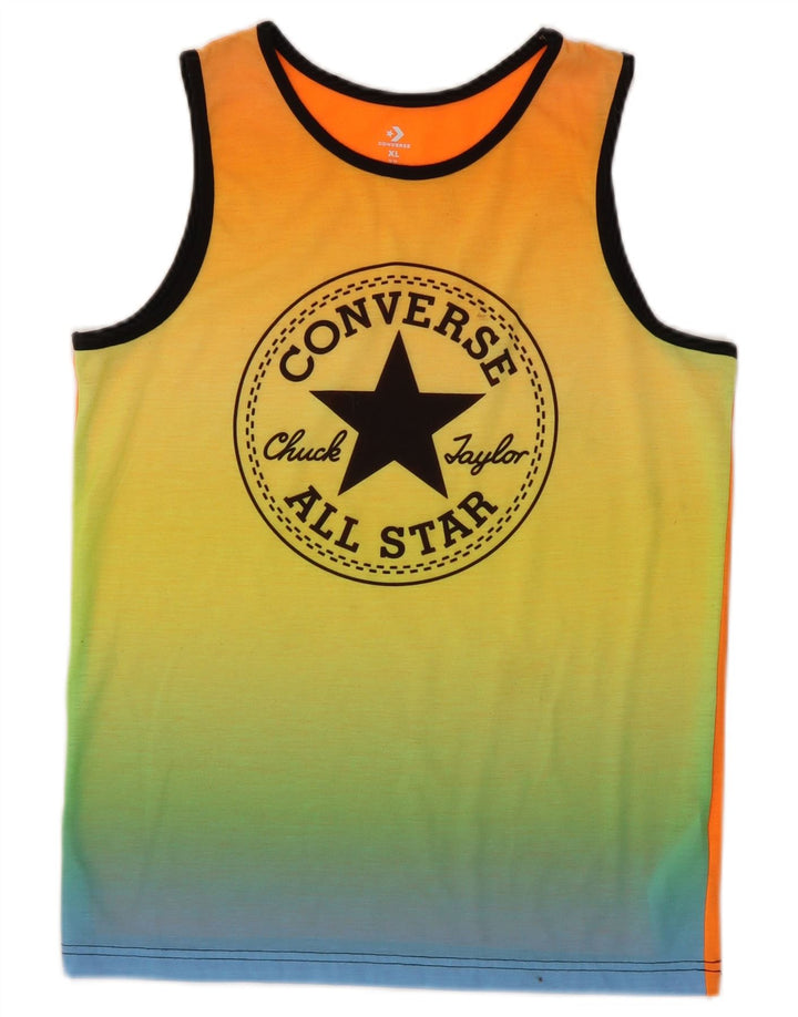 Converse Boys Chuck Taylor Graphic Vest Top 13-14 Years XL Multicoloured