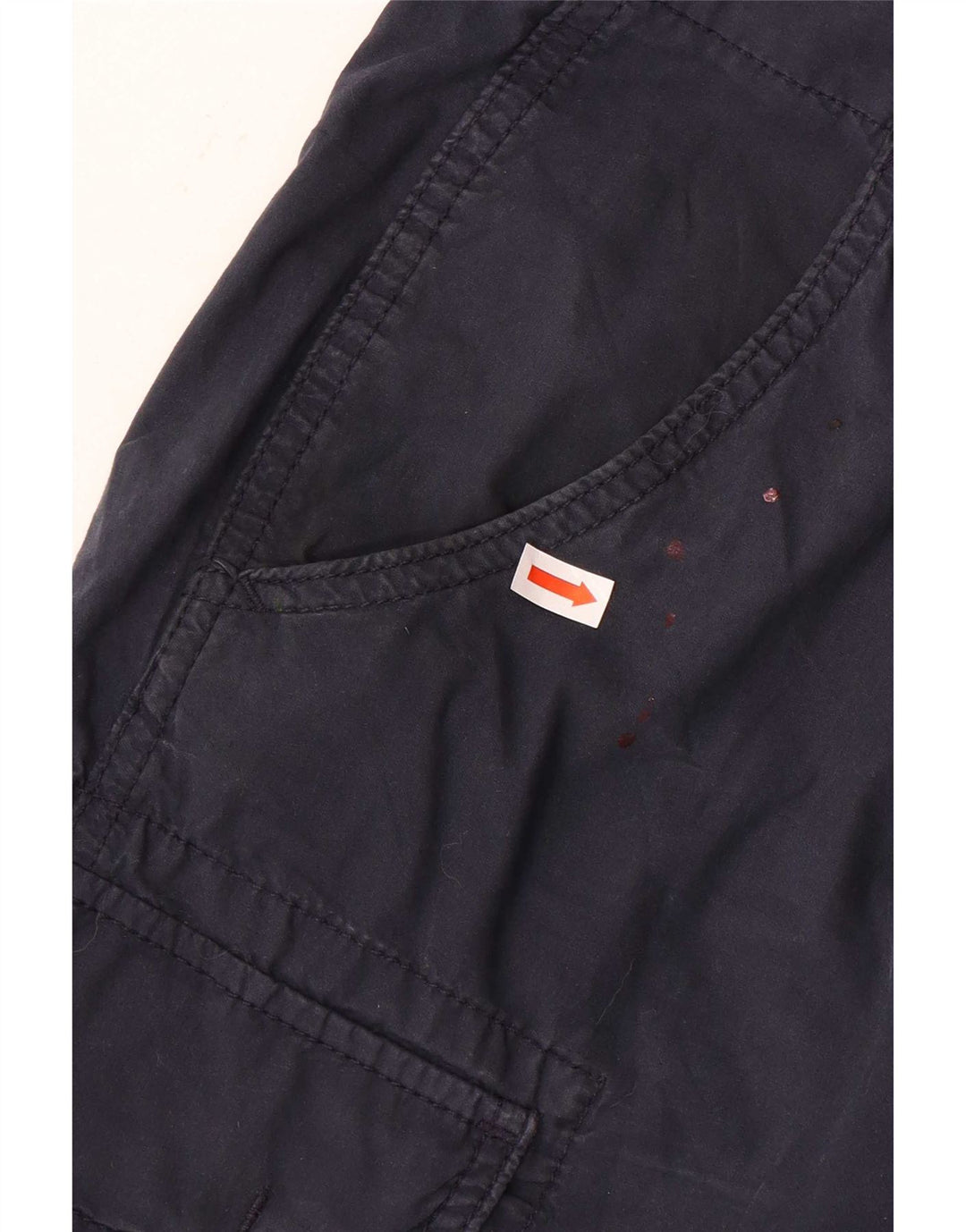 Napapijri Mens Cargo Shorts W33 Medium Navy Blue Cotton