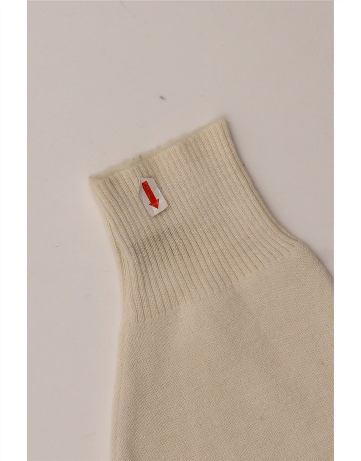 Il Granchio Herren-Pullover mit Rundhalsausschnitt, mittelgroß, cremefarbene Wolle