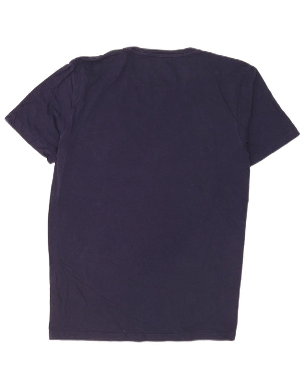 Jack & Jones T-Shirt Graphique Homme Grand Bleu Marine Coton