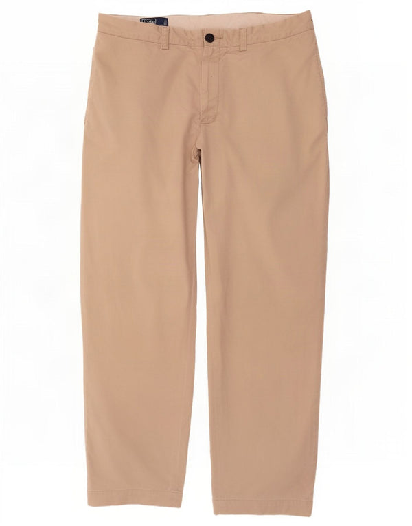 Polo Ralph Lauren Calça Chino Masculina Reta W38 L32 Algodão Bege