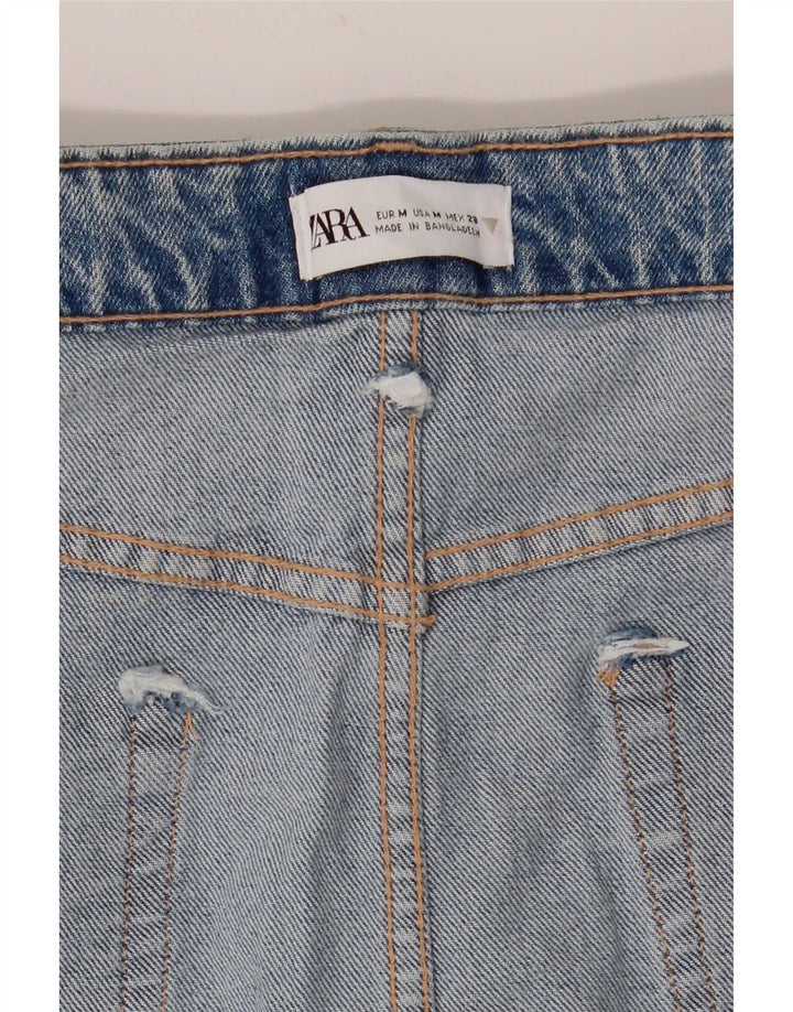 Fusta de blugi pentru femei Zara Medium W28 Albastru