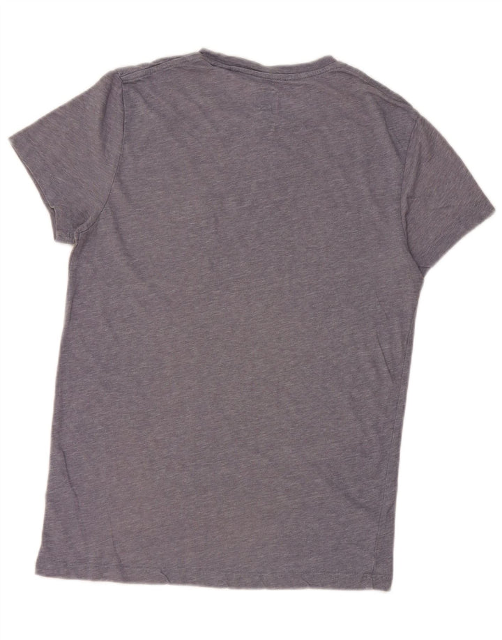 Jack Wills Herren-T-Shirt aus Baumwolle, klein, blau meliert