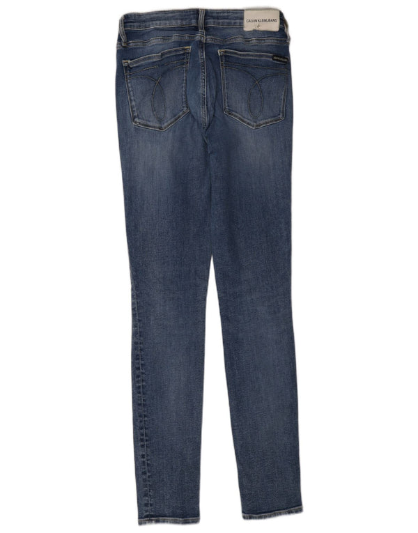 Damskie jeansy Skinny Calvin Klein W28 L32 Niebieskie