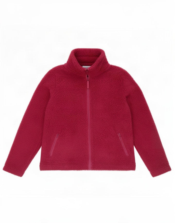 Giacca in pile da donna Marks & Spencer UK 14 Large Maroon Poliestere