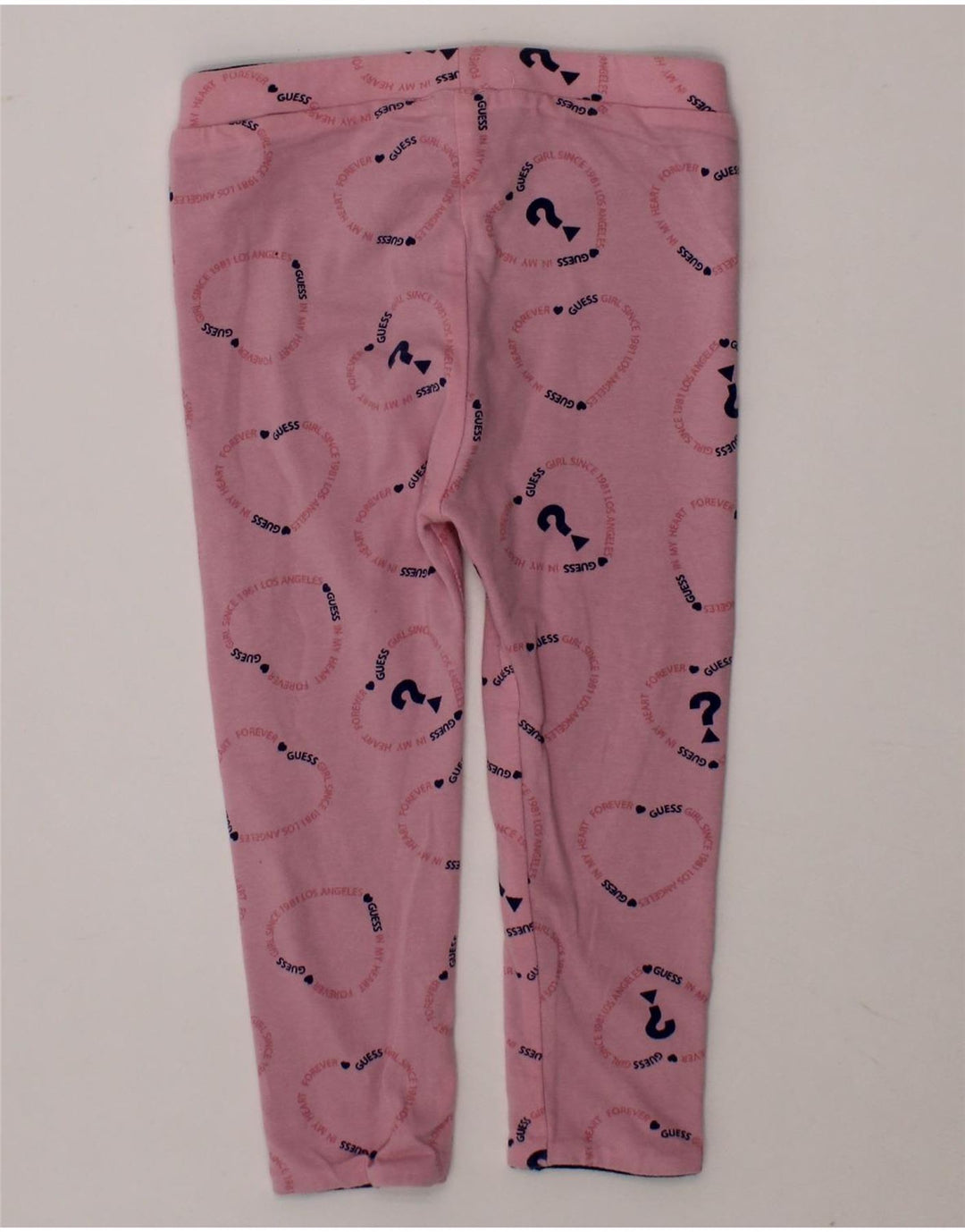 GUESS Baby Girls Graphic Leggings 18-24 Months  Pink Vintage Guess and Second-Hand Guess from Messina Hembry 