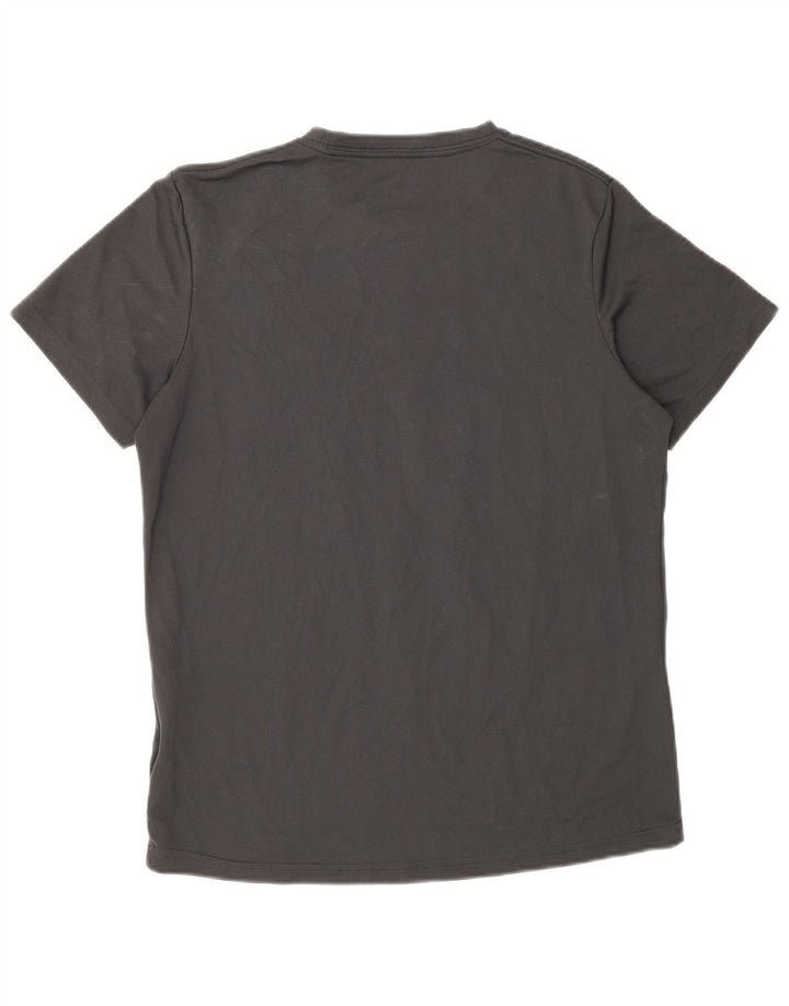 Asics Womens Paris Graphic T-Shirt Top UK 14 Medium Grey Polyester