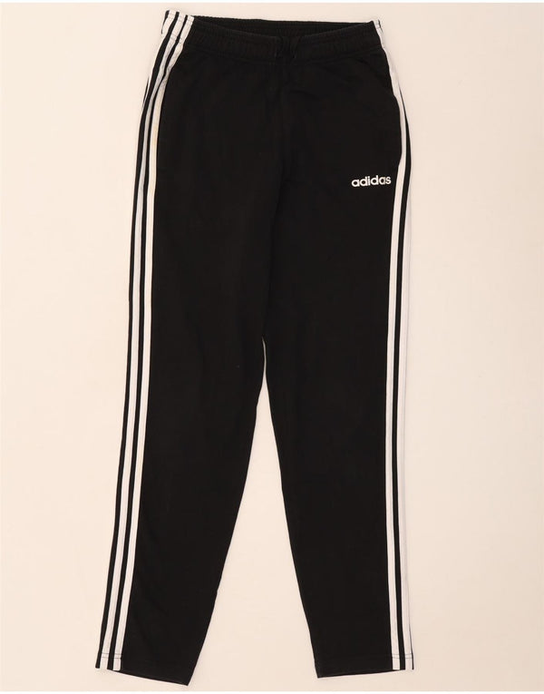 Adidas Mens Tracksuit Trousers Small Black Cotton