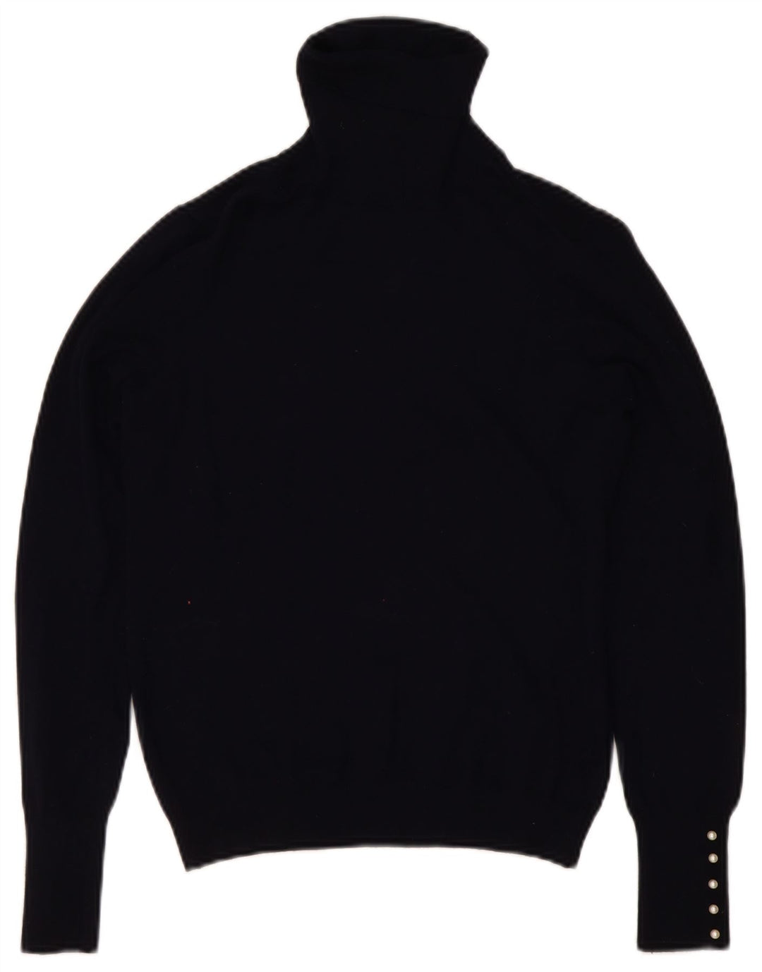 Zara Womens Roll Neck Jumper Sweater UK 14 Large Navy Blue