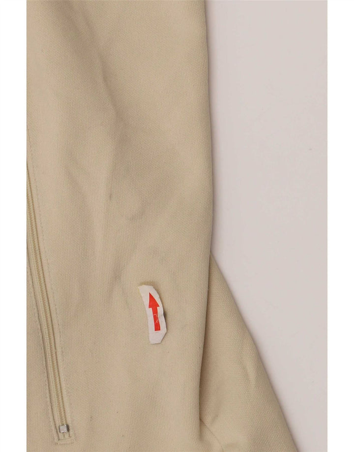 Puma Veste de survêtement pour homme Large Beige Colorblock Polyester