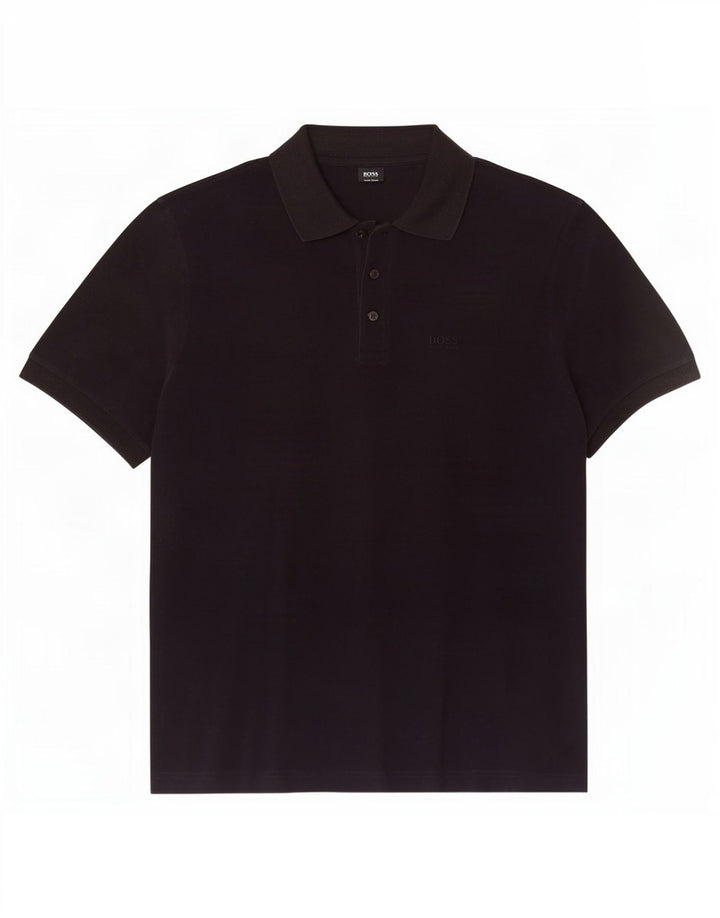 Hugo Boss Mens Polo Shirt Large Navy Blue Cotton